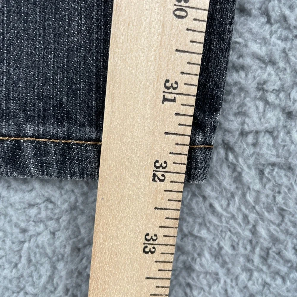 Levi's Jeans Mens 34x32 Black‎ Gray 514 Slim Straight Denim Pants Made in Mexico